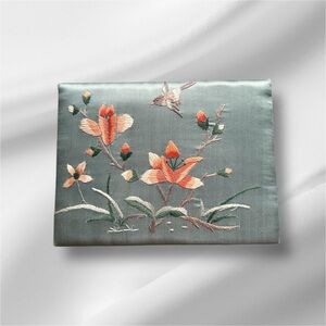 🎈Silk/Satin-Like, Embroidered, Padded Jewerly Box